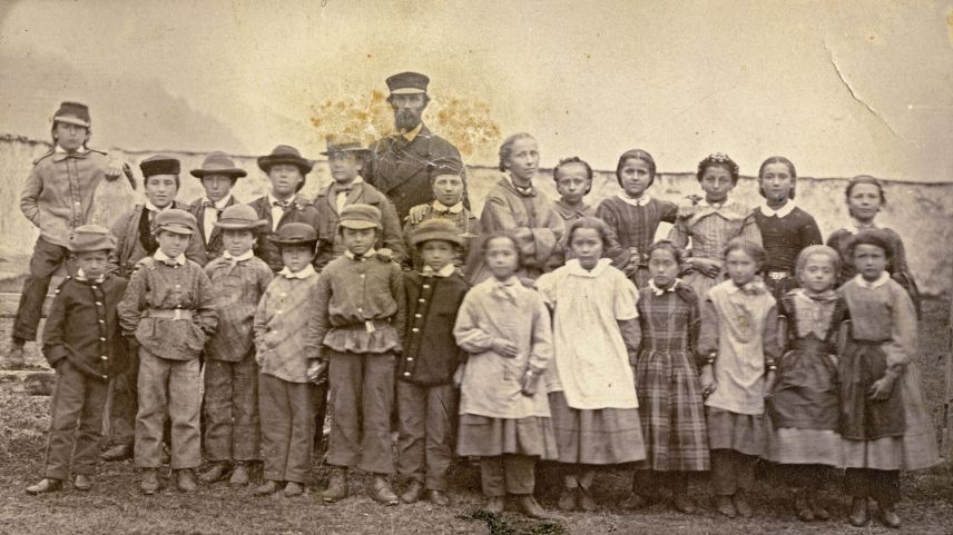 Schule Sils anno 1863
Foto: Edition Stephan Witschi