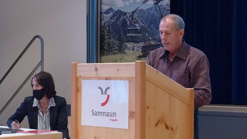 La directura Martina Stadler e’l president dal cussagl administrativ Ludwig Jenal han manà la radunanza da la TESSVM.	fotografia: Flurin Andry/FMR