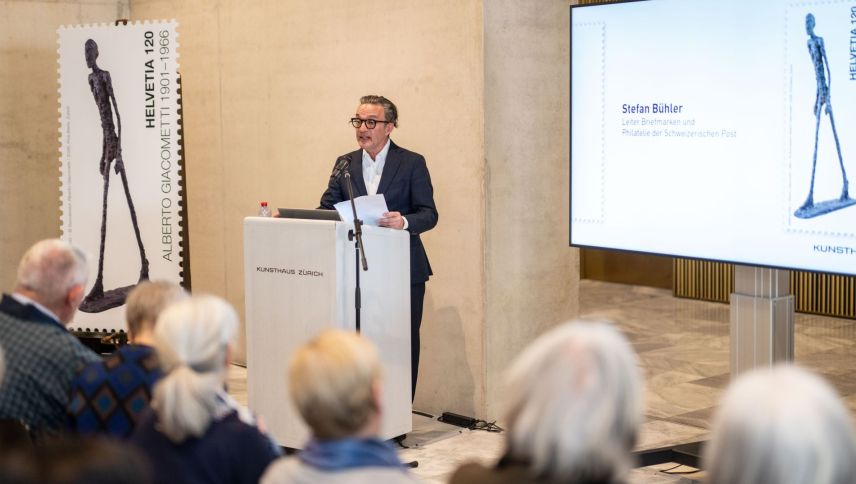 Stefan Bühler, Leiter Briefmarken und Philatelie der Schweizerischen Post. Foto: Mayk Wendt
