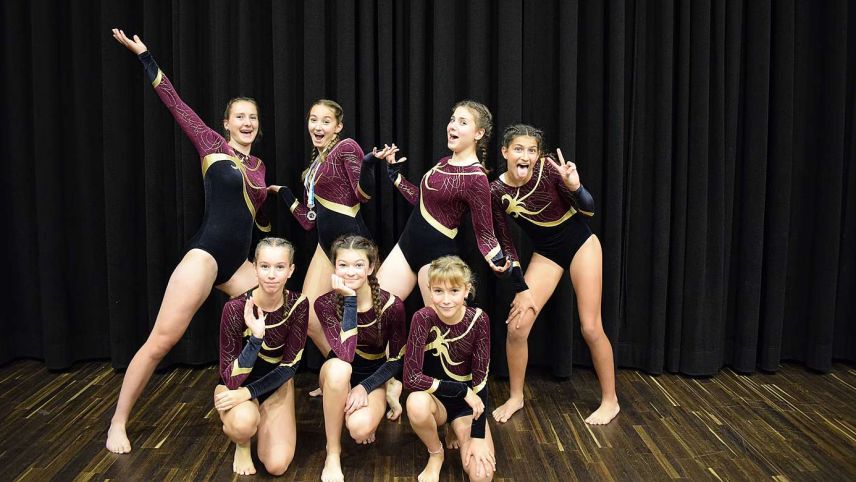 Die Getu TZ Engiadina trat mit 30 Athletinnen zum Wettkampf an. Foto: z. Vfg.