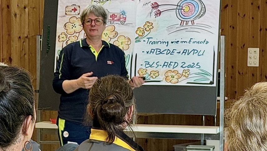 Auch ein Theorieteil gehört zum Repetitionsblock. Foto: Fadrina Hofmann