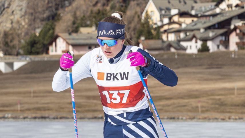 Die St. Moritzerin Ilaria Gruber ist gut in Form und läuft in Seefeld auf den zweiten Rang. Archivfoto: Daniel Zaugg