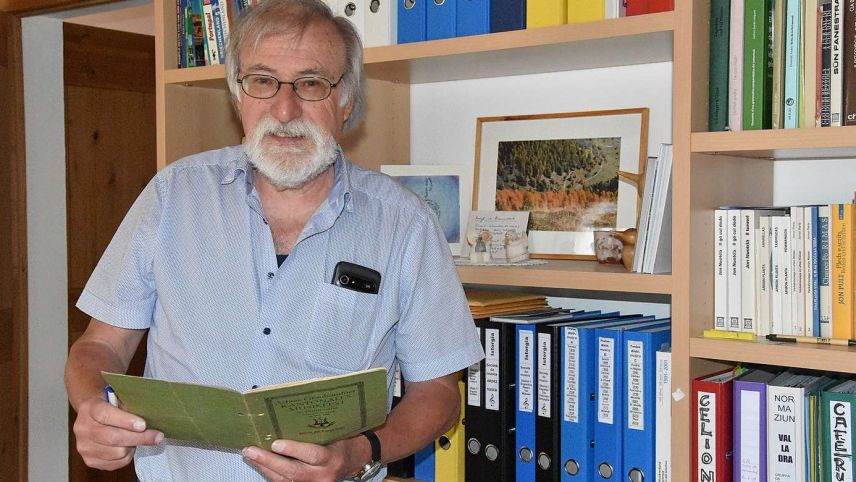 Curdin S. Brunold dad Ardez s’ha ingaschà tuot la vita pella musica instrumentala. fotografia: Nicolo Bass