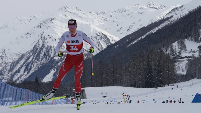 Anja Weber ist Schweizer Meisterin über die 10 Kilometer in der freien Technik. Foto: swiss-ski