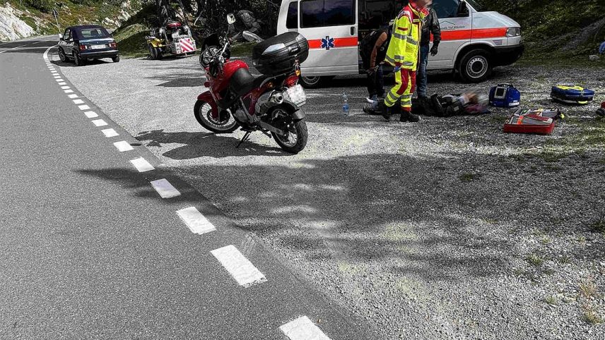 Unfallstelle Ofenpass/Tschierv. Foto: Kapo