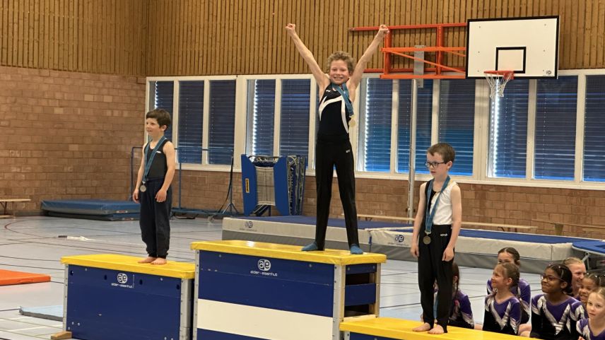 Mattia Stepanek von GETU TZ Engiadina freute sich über seinen Sieg. Foto: Martina Gammeter