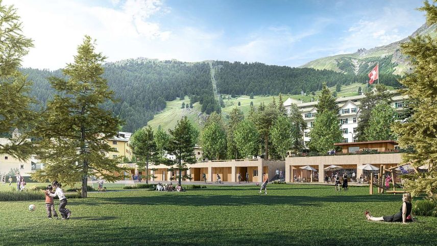 Das neu gestaltete Center da Sport.
Visualisierungen: Raumgleiter, Schlieren