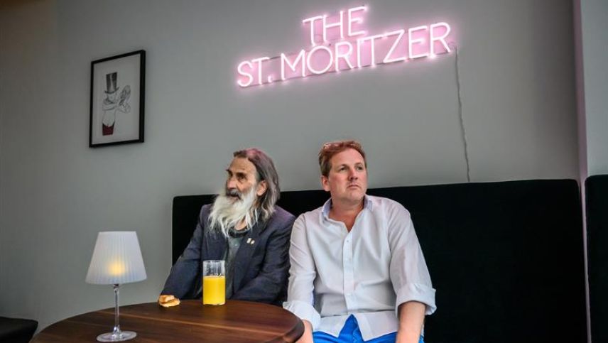 Ein ungleiches Paar, welches sich gegenseitig respektiert und geschätzt hat: Adolf Haeberli und Christian Jott Jenny. Foto: fotoswiss.com/Giancarlo Cattaneo