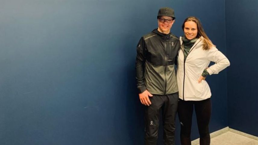 Das Trainer-Athleten Gespann: Semira Bontognali kitzelt die besten Leistungen aus Bosshard heraus.  Fotos: z. Vfg