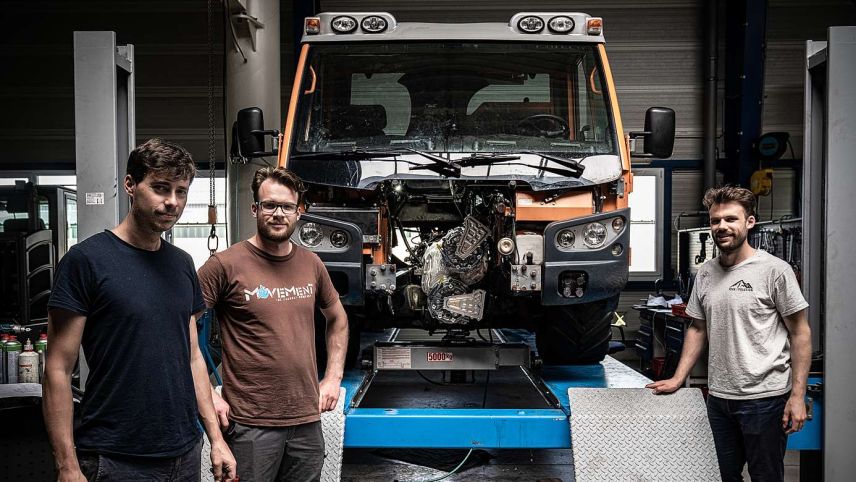 David Pröschl, David und Patrik Koller (von links). Foto: z. Vfg