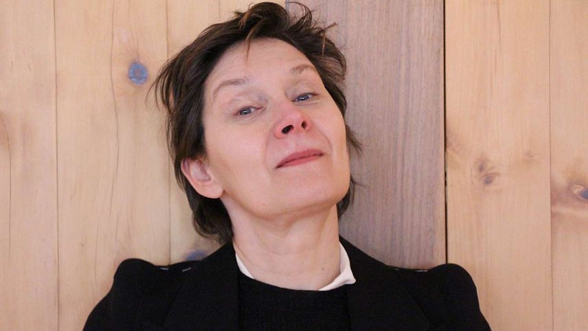 Zilla Leutenegger an den Engadin Art Talks E.A.T. Foto: Stefanie Wick Widmer