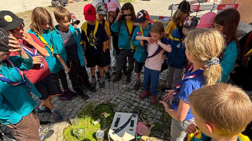 Für die Pfadfinderinnen und Pfadfinder gab es ein kreatives Programm. 