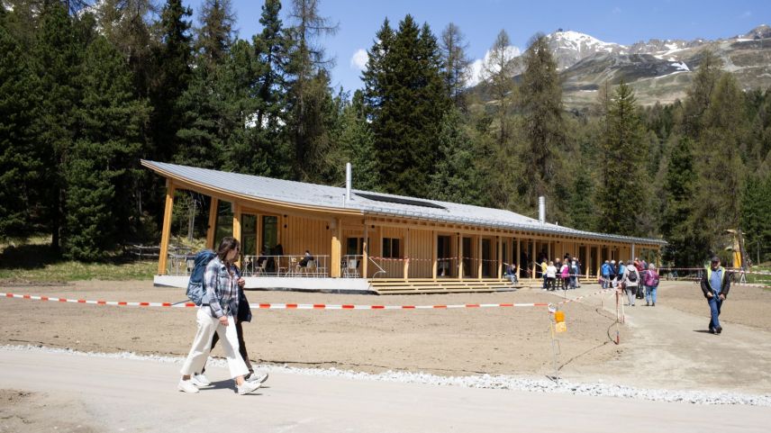 Tag der offenen Türe beim neuen Infrastrukturgebäude. Foto: Gemeinde St. Moritz