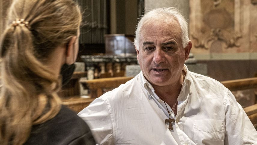 Monsignore Andrea Caelli im Gespräch mit der EP/PL. 