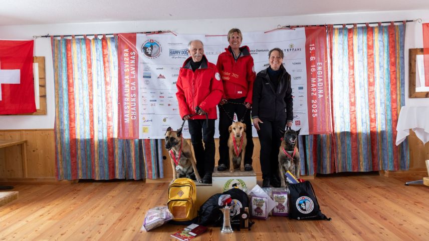 Impressionen von der Lawinenhunde Schweizermeisterschaft. Foto: Andrea Furger 