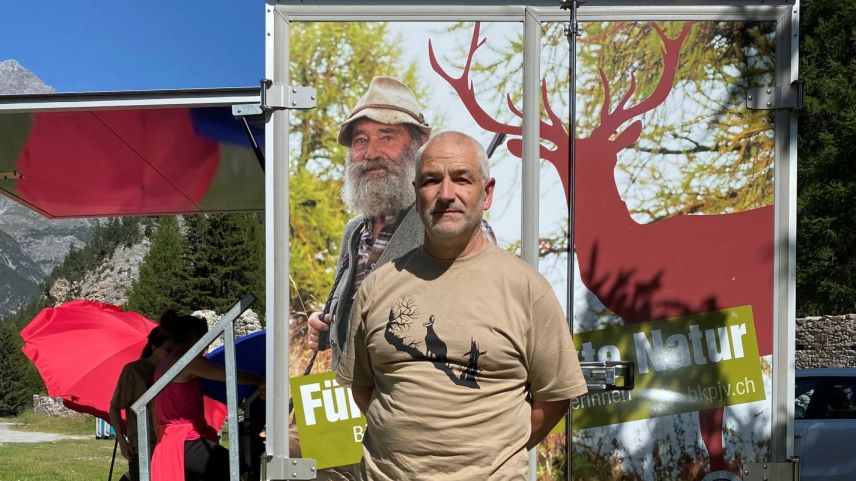 Mario Duschèn da Scuol es il president da la Società da chatschaders Lischana-Scuol (fotografia: Andri Netzer).