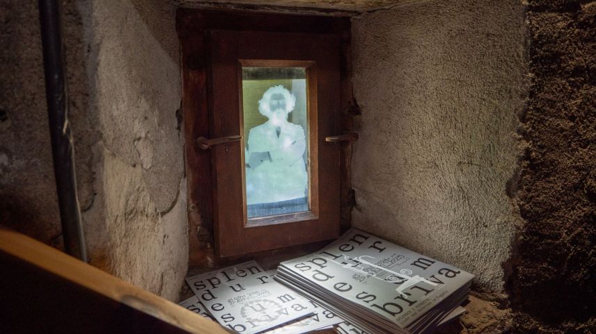 Auch Giovanni Segantini grüsst aus dem LichtSpielHaus in Zuoz.