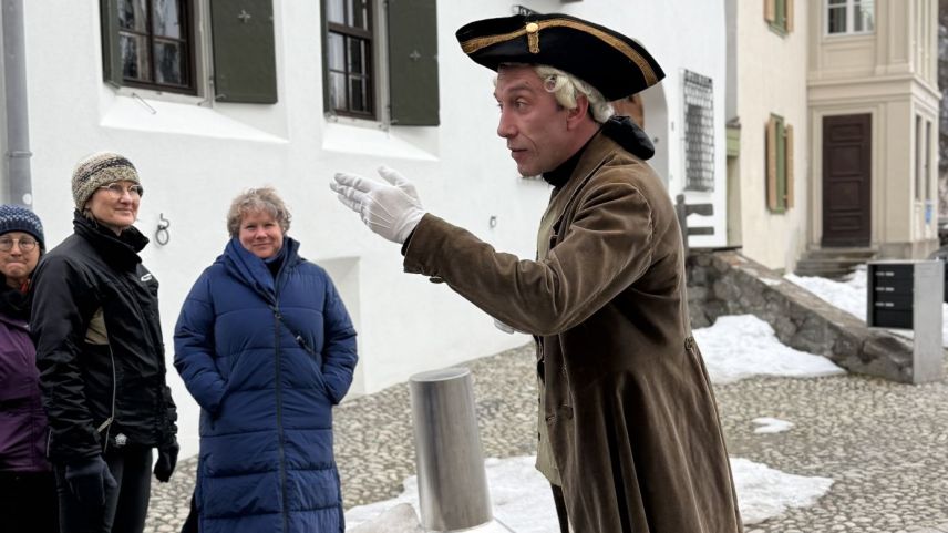 Unterwegs mit Jakob Emanuel Pool. Foto: Fadrina Hofmann