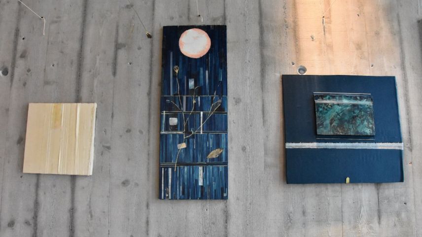 Diese Werke sind während der Corona-Krise entstanden und stehen für die namenlosen Tage der Isolation. Foto: Bettina Gugger