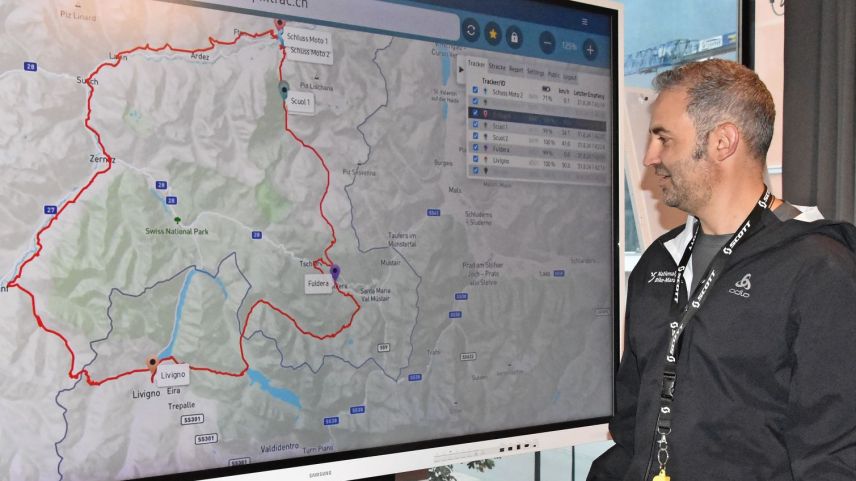 Flurin Bezzola war am Samstag letztmals OK-Co-Präsident und Rennleiter beim Nationalpark Bike-Marathon (Foto: Nicolo Bass).