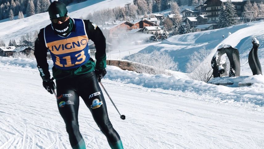 Auch wenn er an Langlaufrennen mit dem «Exoten-Status» behaftet ist, kam für ihn nie eine andere Sportart in Frage.	Fotos: Samuel Ikpefan