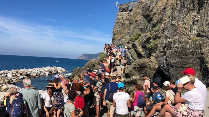 An gewissen Orten ist in den Cinque Terre kein Durchkommen mehr... Foto: Mari-Claire Jur