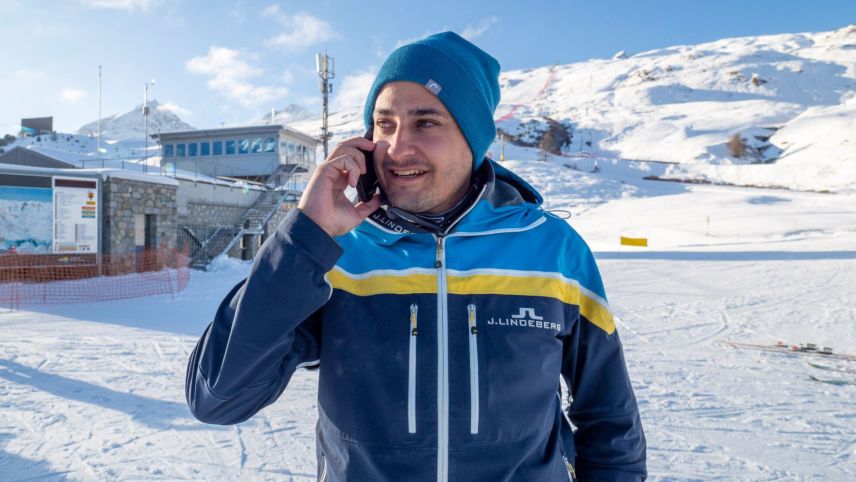 Robin Miozzari auf Salastrains.         Foto: Daniel Zaugg