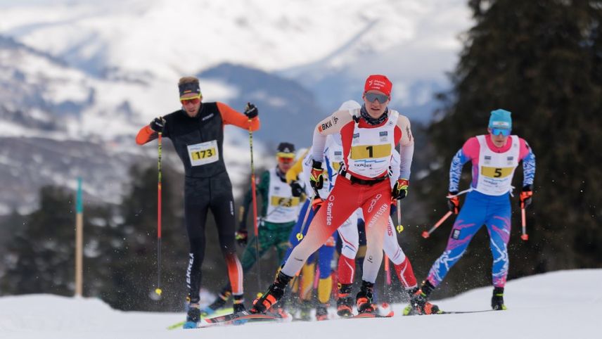 Marchet Nesa aus Scuol (Nr. 5) erreicht den zweiten Rang beim Passlung Martina-Scuol (Foto: Dominik Täuber). 