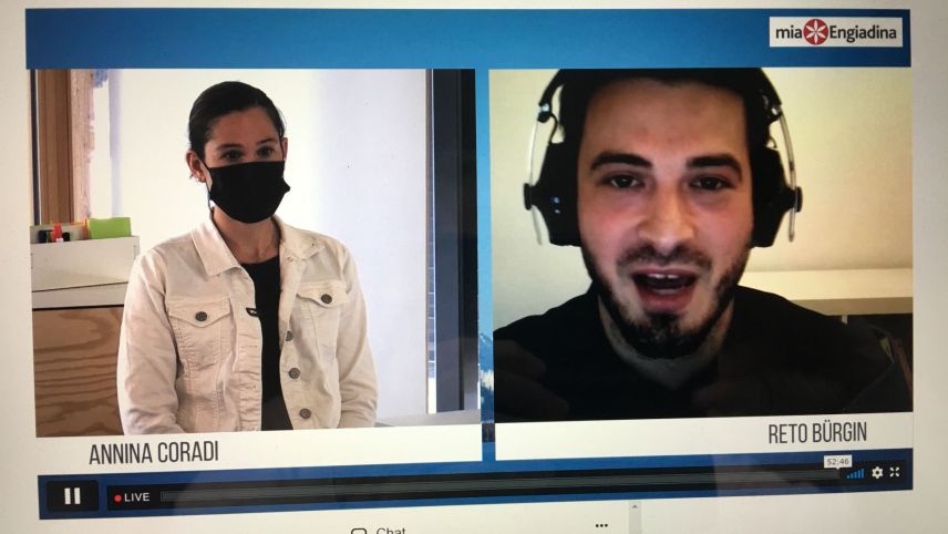 Reto Bürgin a chaschun d’ün arrandschamaint da miaEngiadina (fotografia: miaEngiadina).