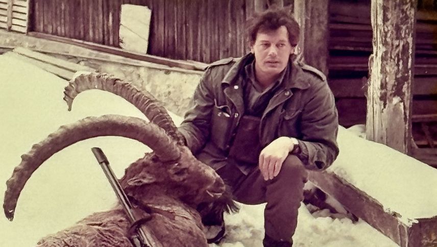 Der erste Steinbock, den Pep Schaniel als Wildhüter erlegte. Foto: Familienarchiv Pep Schaniel