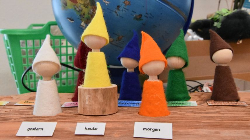 I’l stabilimaint da l’anteriura administraziun cumünala vegnan instruits actualmaing tschinch uffants cun impedimaints (fotografia: Nicolo Bass).