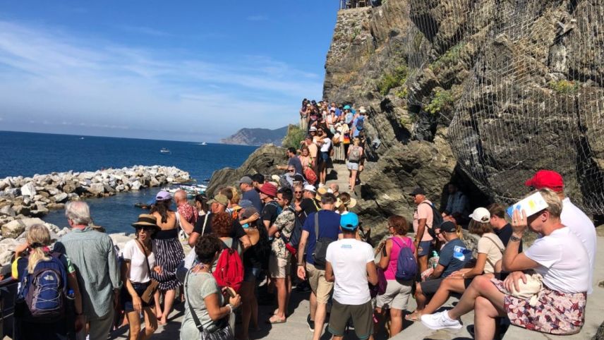 An gewissen Orten ist in den Cinque Terre kein Durchkommen mehr... Foto: Mari-Claire Jur