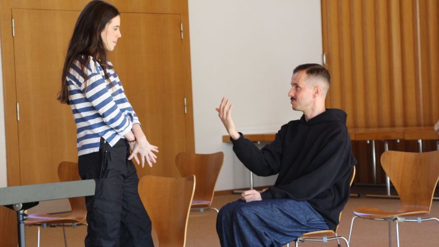 Impressionen der Probe. Foto: Stefanie Wick Widmer