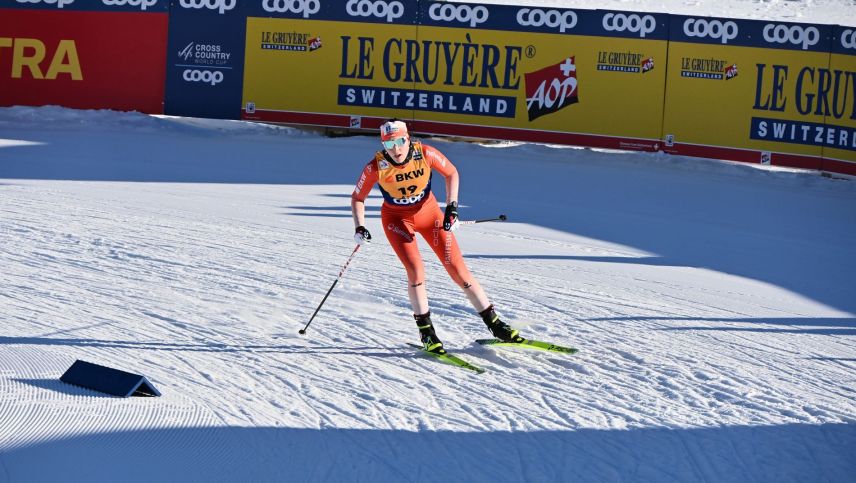 Marina Kälin hat alles gegeben auf dem anspruchsvollen Kurs in Davos. Foto: Sina Margadant