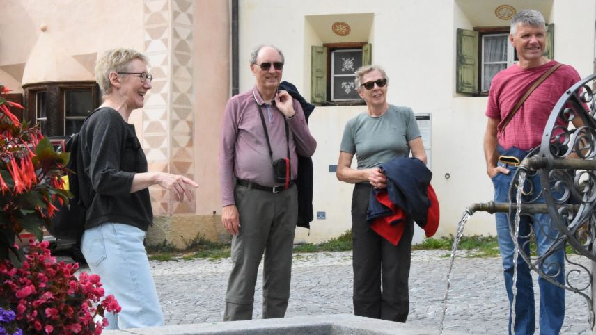 Impreschiuns da la guida tras Scuol. fotografia: Nicolo Bass