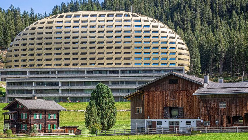 Das Goldene Ei in Davos.
Foto: Reto Stifel