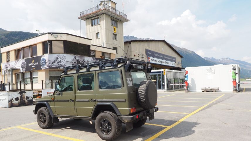 Der Regionalflughafen von Samedan hätte Raum für viele Jets. Besonders während des WEF ist die Nachfrage gestiegen.    Foto: Marie-Claire Jur
