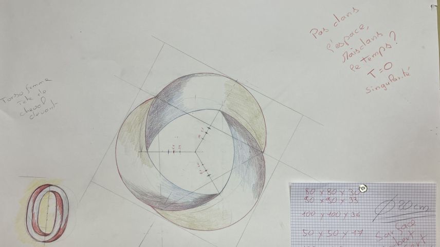 Jean Badel hat sich eingehend mit dem Möbiusband beschäftigt.  Foto: Fadrina Hofmann