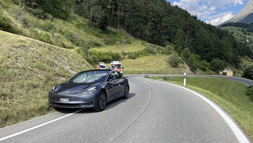 Unfallstelle in Valsot. Foto: Kapo GR