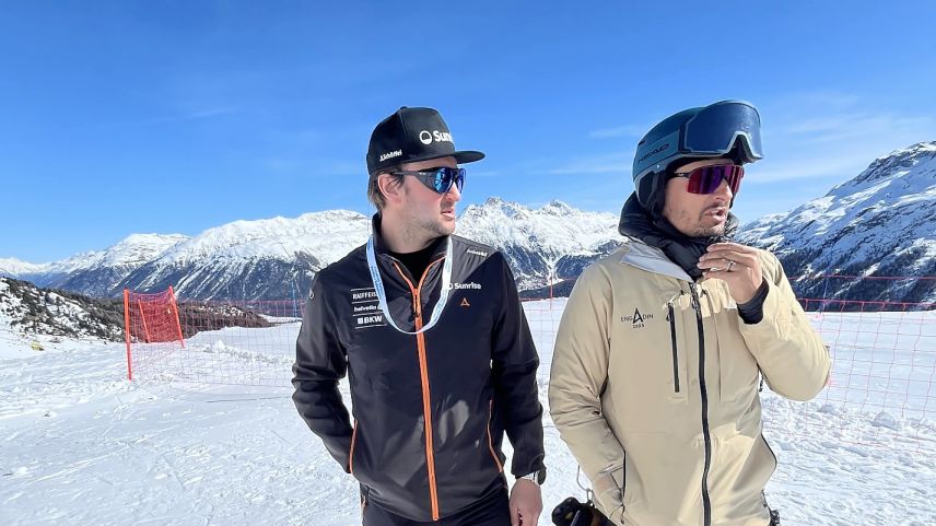 Giacomo Matiz links mit Robin Miozzari.