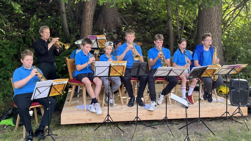 Das Ensemble Divertimento mit dem musikalischen Leiter Anton Ludwig Wilhalm