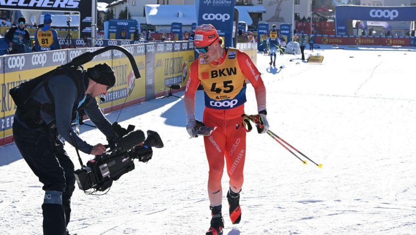 Roman Alder zeigte in den Sprints starke Prologe und war zufrieden mit seinen Leistungen. Foto: Sina Margadant