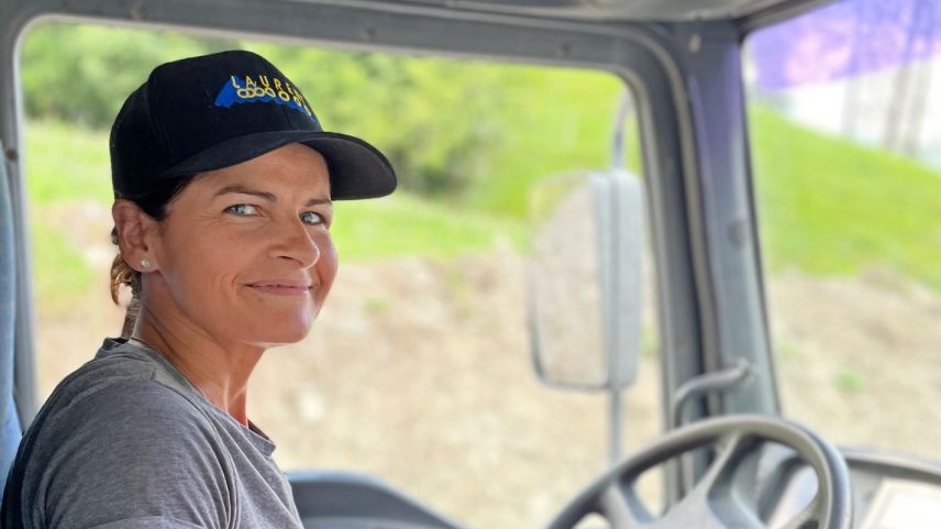 Corina Durschei war schon immer fasziniert von Lastwagen und hat sich nun einen Traum verwirklicht. 