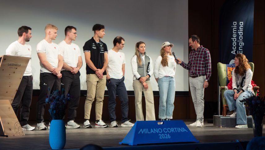Olympioniken im Gespräch. Foto: Jon Duschletta