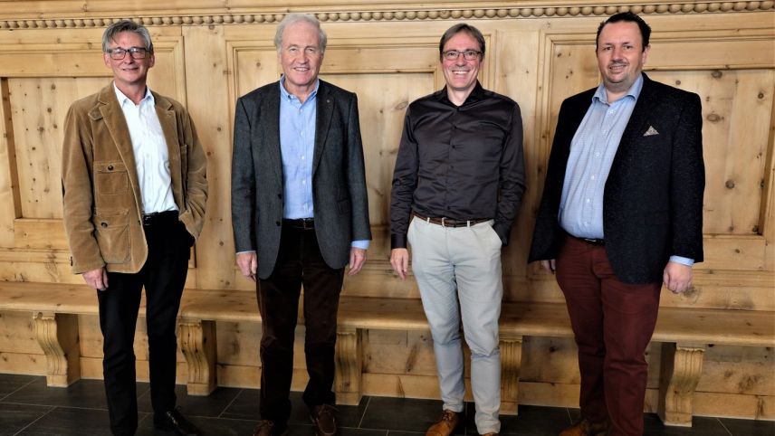 Der Verwaltungsrat der ESTM AG: Fredi Gmür, Martin Berthod, Kurt Bobst, Claudio Dietrich (v.l.n.r.)	Foto: ESTM AG