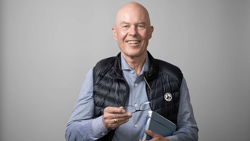 Franz-Theo Gottwald war als Mitglied des Welt-Zukunftsrats Gast und «Firekeeper» am ersten World Ethic Forum in Pontresina. Foto: Mayk Wendt