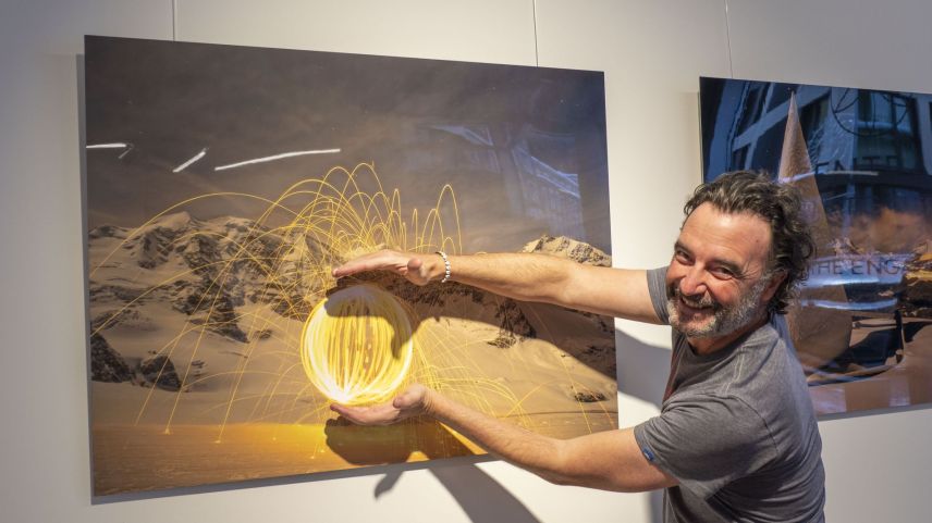 Für mehrere Monate gehören die Werke des Fotografen Renzo Papini unter dem Namen «Fire & Ice» zur Ausstellung der Central Art Gallery in St. Moritz. Foto: Valentina Baumann