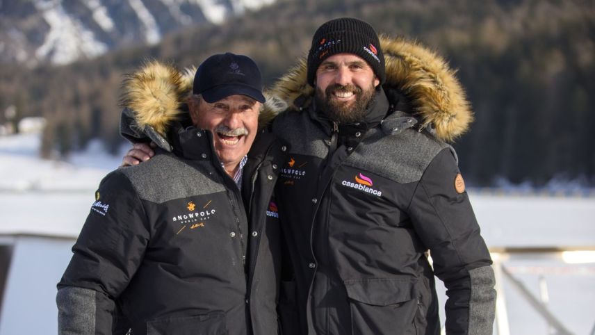 Reto und Tito Gaudenzo leben für den Polo-Sport. Foto: Snow Polo