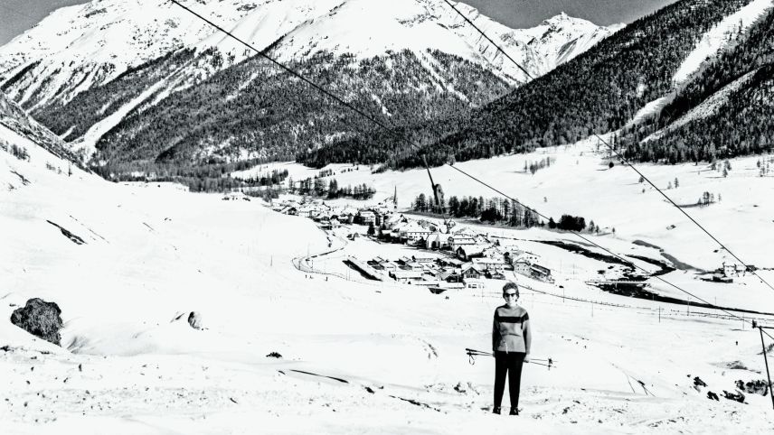 Il runel cun plattins a S-chanf es gnieu fabricho la fin dals ans 1950 ed existiva var desch ans (fotografia: Archiv culturel Engiadin'Ota). 