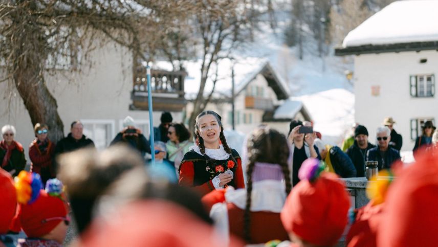 Impressionen vom Chalandamarz 2026 in der Val Fex. Foto: Katja Meuli